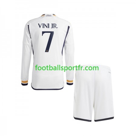 Tenue Real Madrid Vinicius Junior 7 Enfant Domicile 2023-2024 Maillot de Foot ML